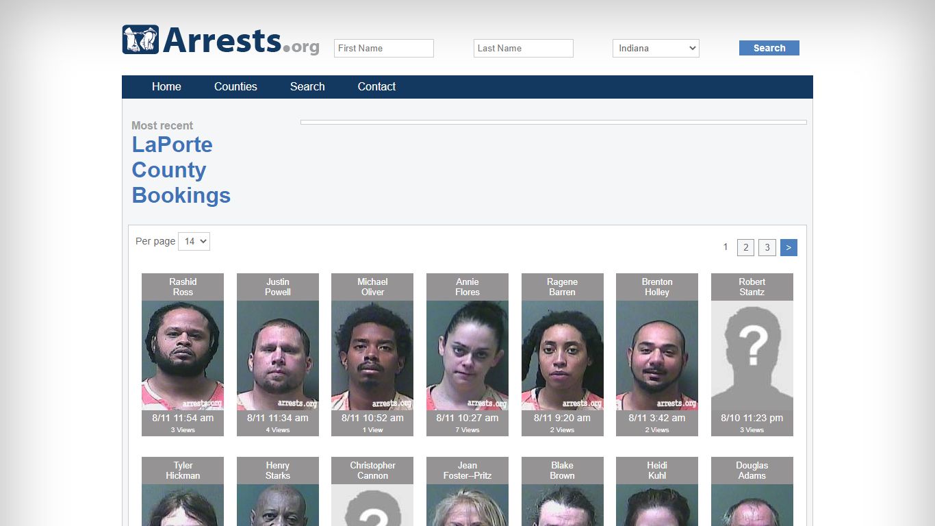 LaPorte County Arrests and Inmate Search